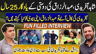 Shahid Afridi & Abdul Razzak First Time Together in an Exclusive Interview | Fun Filled Gup Shup |