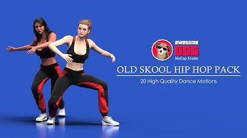 Old Skool Hip Hop Dances Mocap Data Demo