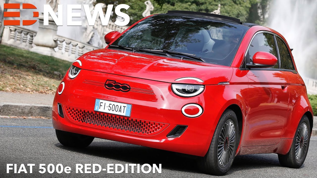 Fiat 500 Mit Zwei Reifen In Der Mitte 2022 Fiat 500 RED Edition Ausstattung Preis Leistung | Electric Drive