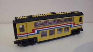 Custom Lego Passenger Train (Based On 4558 Metroliner): Club Car Review! (Part 2)