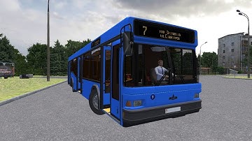 Рейс на Маз 103.065 на карте ZURBAGAN PROTON BUS SIMULATOR
