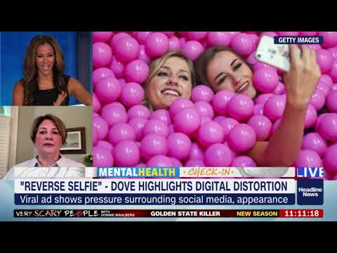 "Reverse Selfie" - How selfies affect young girls' self esteem.  Mental Health Check-In.