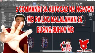 5 COMMANDS SA AUTOCAD NA NGAYON MO PA LNG MALALAMAN SA BUONG BUHAY MO