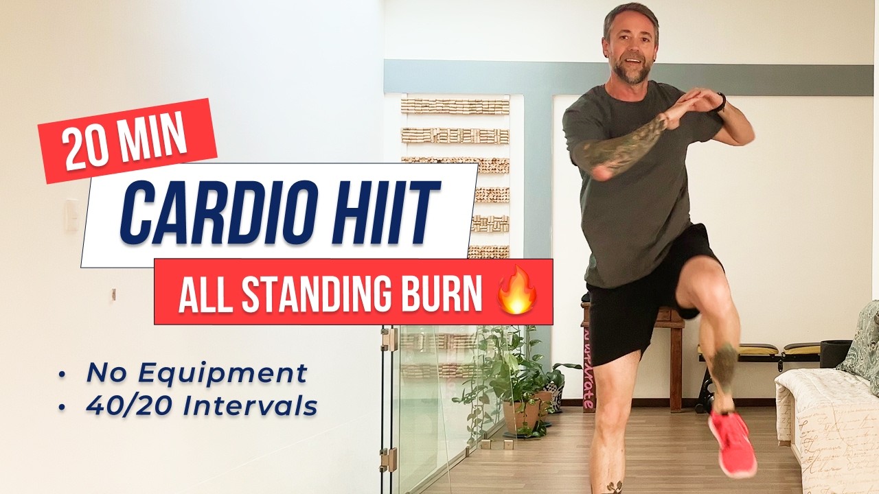 20 MIN ALL STANDING HIIT 🔥 Full Body Cardio Workout | No Equipment