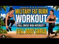 20 Min Military FAT BURN — Full Body Sweat | No Equipment