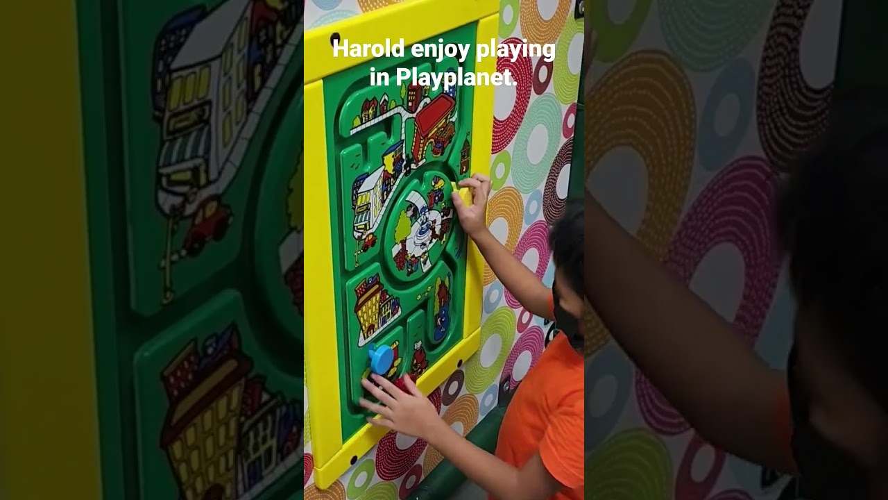 Harold enjoying in Playplanet park.