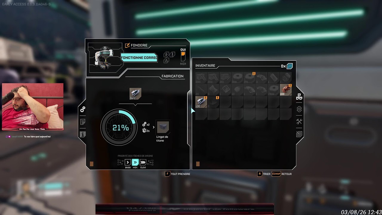 Si 10 personnes rejoignent mon twitch on rase une partie de la base! 2ème fois sur Star Rupture!