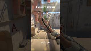 3 EASY Mirage Window Smokes (CS2 Guide) #cs2 #counterstrike2 #mirage #cs2tips #cs2guide #cs2utility