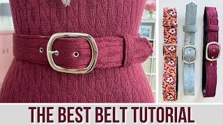 How to sew a belt | For Beginners (2024)