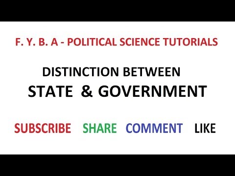 Distinction Between State  &  Government