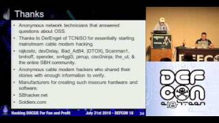 DEFCON 18: Hacking DOCSIS For Fun and Profit 4/4