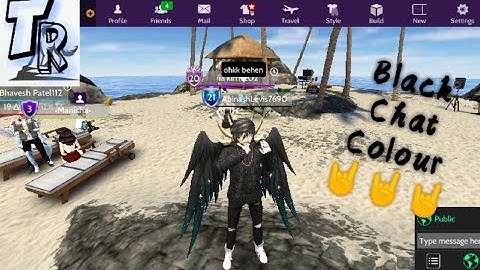 How to change your chat colour into black on Avakin Life | Change your chat colour into Black | 2020