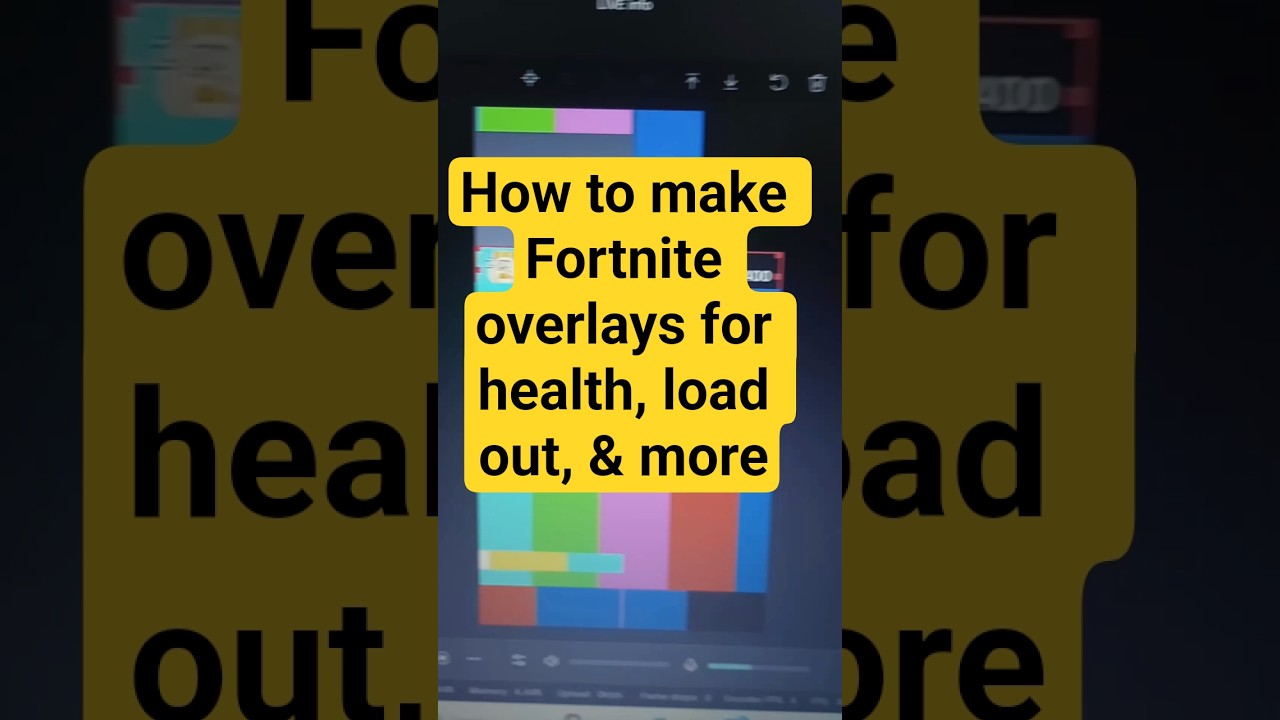 how to make fortnite overlays on tik tok studio
