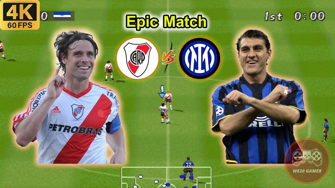 River Plate vs Inter (PS1) | Cavenaghi vs Vieri – Legendary Winning Eleven 2002 Clash