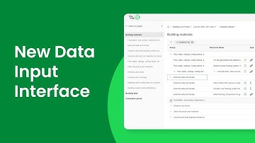 New Data Input Interface in One Click LCA