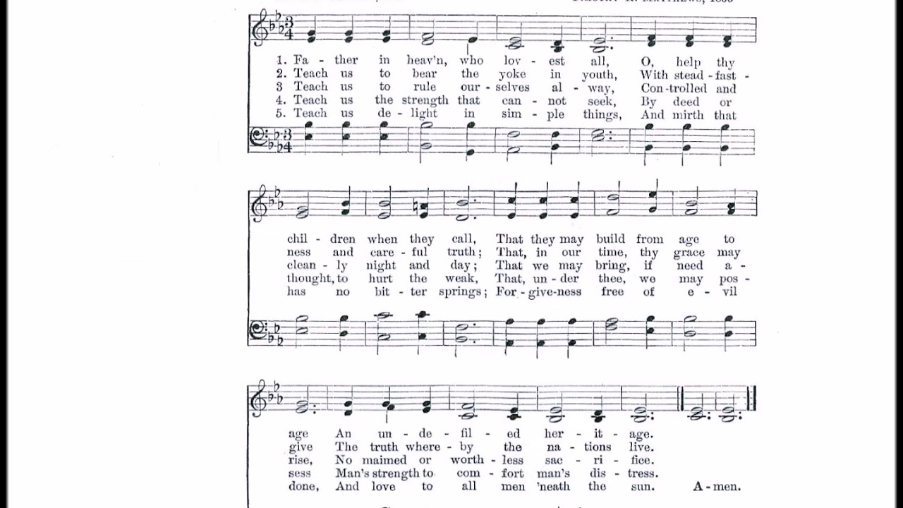 Children of the Heavenly Father – Hymn Lyric Archive By Charles Ghose