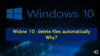windows 10 deleting files by itself | automatic delete file when double click windows 10 how to stop