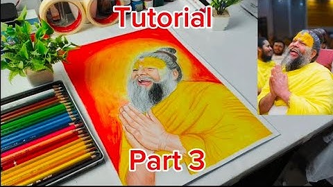 Premanand ji maharaj Drawing, How To Draw Premanadji Maharaj, Colour Tutorial, Step By Step 