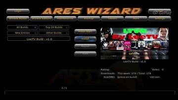 HOW TO INSTALL LBTV/LEETV VIA ARESWIZARD ON KODI 16 1