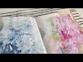 Creanouk Stencil a Mixed Media Art Journal Spread