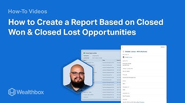 How to Create a Report Based on Closed Won and Closed Lost Opportunities in Wealthbox