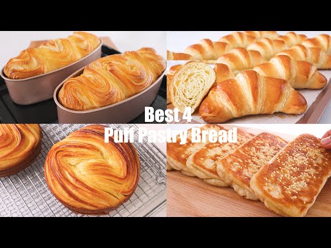 The Best 4 Puff Pastry Bread !! Easy homemade and Most popular recipes