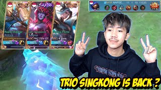 GAME PERTAMA DI TAHUN 2022 ! BERSAMA TRIO SINGKONG MUSUH AUTO KETAR KETIR - Mobile legends