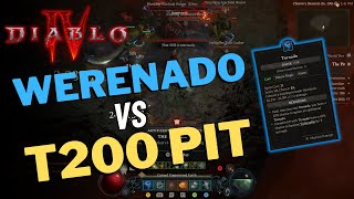 Diablo 4 - WERENADO Druid Tackles Tier 200 PIT // Season 4 PTR