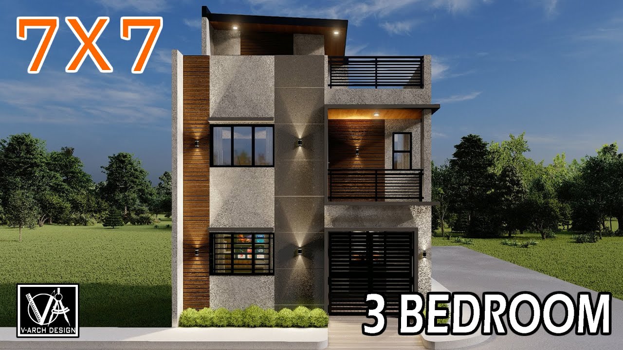 Modern Minimalist House Design Roofdeck 7x7 3-Bedroom