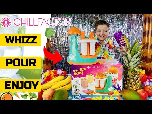 ChillFactor Smoothie Maker Real Kids Smoothie Maker with kid safe blender  jug Ch