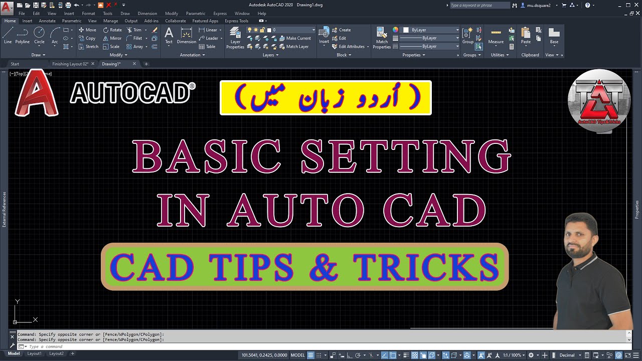 BASIC SETTING in AutoCAD #basic, #setting, #command, - YouTube