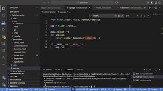 Create hotel website using html and flask, deploy on render using github