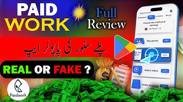 Paidwork App Real or Fake - Paidwork App Withdrawal Kaise Kare ? Paid Work App Review