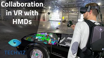 VR collaboration with headsets and mobile PCs - TechViz