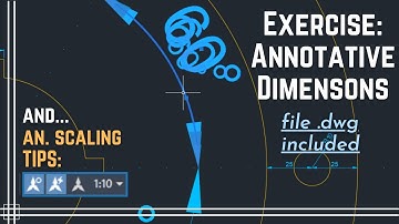 Autocad - Practice Annotative dimensions  (file .dwg included) and tips about annotation scaling.