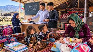 Iranian nomadic life up close  From breastfeeding a baby to making an orphaned student happy by Hadi