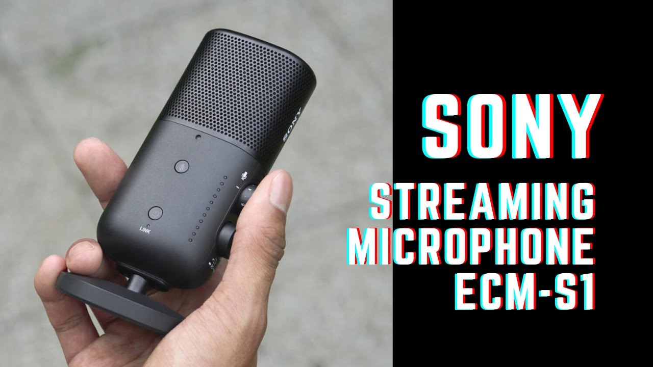 The ECM S1 Streaming Microphone Kit also comes with a pop guard to help