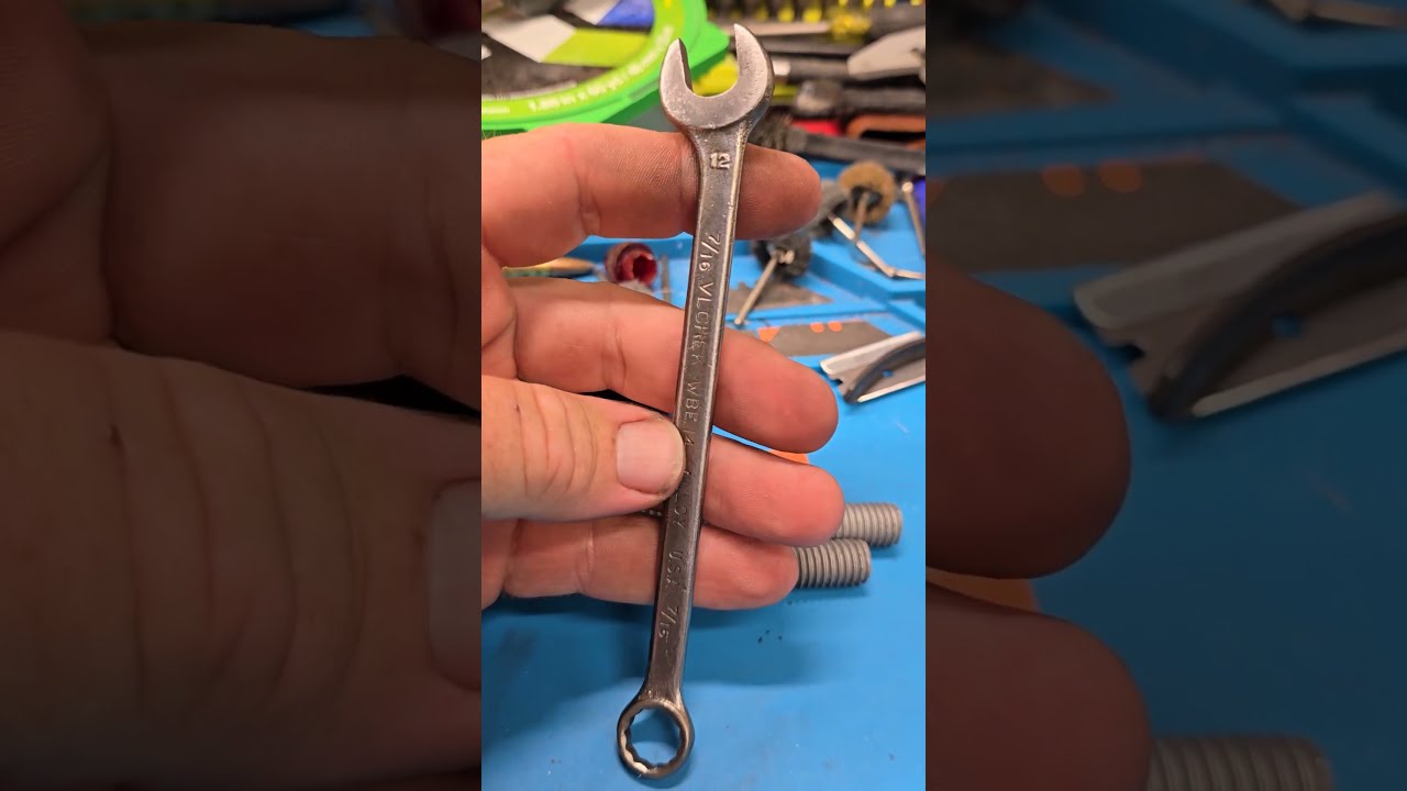 VLCHEK WBE14 7 16 Combination Wrench From Rust To Working Order 
