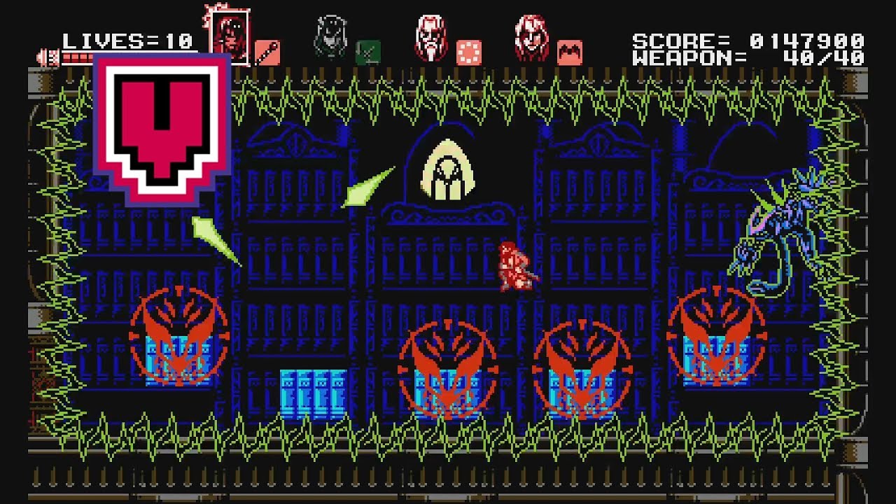 Bloodstained Curse of the Moon - Stage 7 - Defiler of Taboos (Veteran) - Walkthrough gameplay