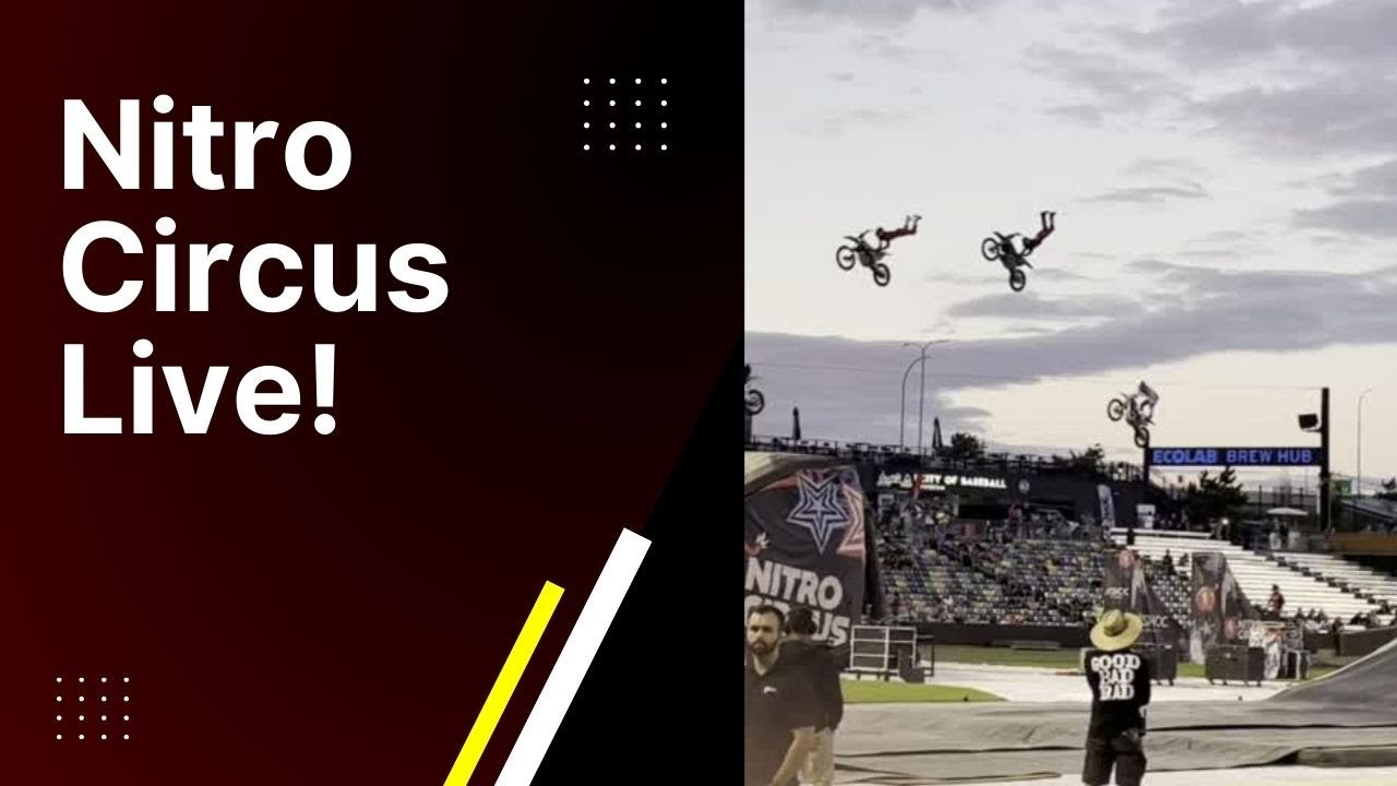 Nitro Circus Live show! Motocross aerial tricks - including a double flip on a motorcycle 