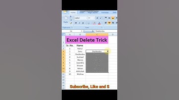 How to Excel Text Delete Tricks #Shorts