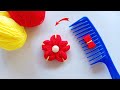 Super Easy Flower Making Idea with Woolen - Amazing Hand Embroidery Flower Design Trick -Sewing Hack