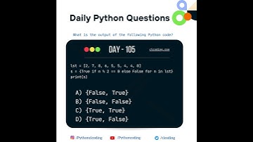 Python Coding challenge - Day 105 | What is the output of the following Python Code?