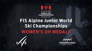 FIS Alpine Junior World Ski Championships | Panorama 2022 | Women's Downhill Medal Ceremony.