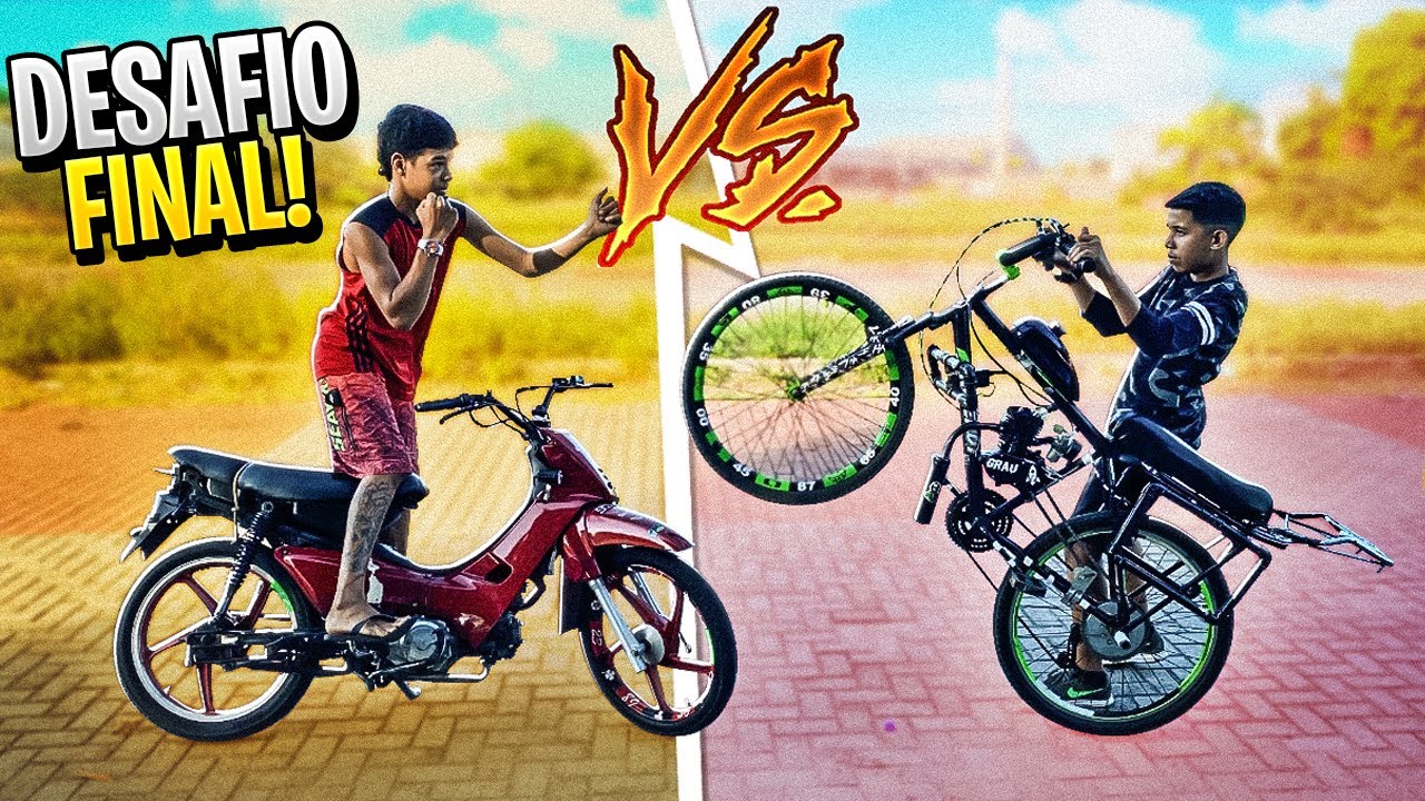 O MENOR DO GRAU DESAFIOU O MENOR DA BIKE MOTORIZADA !! 😱😱