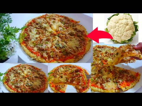 ستعشقون أكل القرنبيط بعد معرفتكم هذه الطريقة الجديدة لطهيه/بيتزا بدون دقيقcauliflower pizza