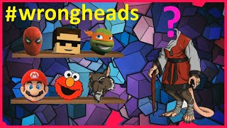 Wrong Heads Minecraft, Mario, Leonardo, Elmo, Sonic, Spiderman, Splinter Puzzle