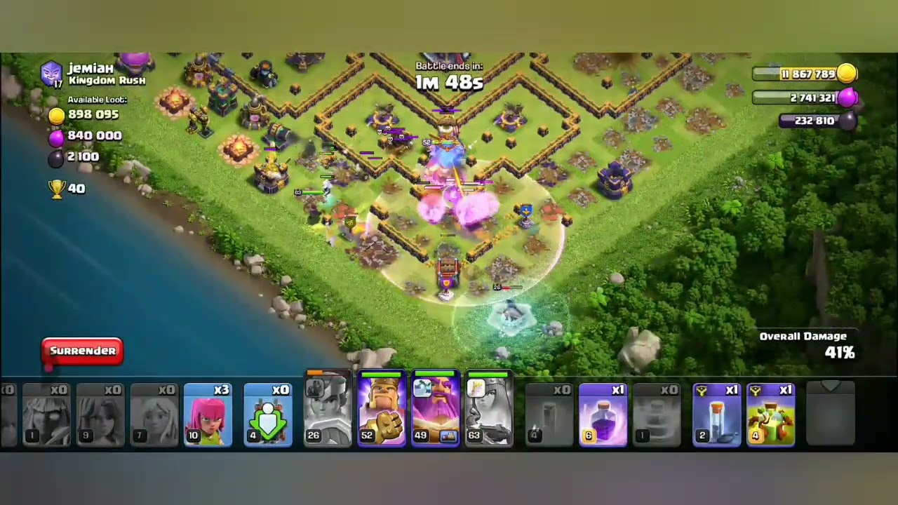 ☠️😎Th14 Attack Strategy 🔥🔥 Rc walk and root rider combo💀👽