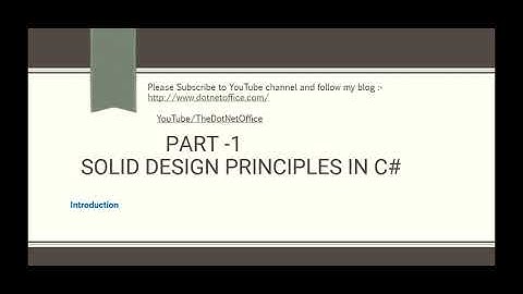 SOLID Design Principles In C# | SOLID Principles