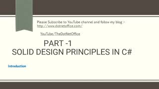SOLID Design Principles In C# | SOLID Principles